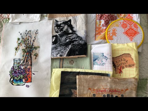 Видео: 17.2023. Вышивка. Финиш. Старт . Куча процессов за две недели.