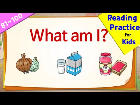 Видео: Легкая практика английского чтения для детей | What Am I Quiz (81-100)