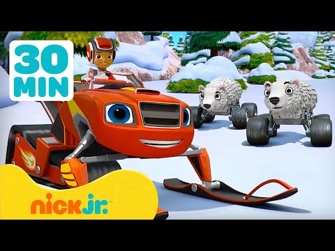 Видео: Вспыш и чудо-машинки | Снежные превращения Вспыша! 🛷 Со снегоходом Вспыш и не только! | Nick Jr.