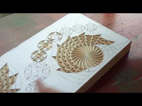 Видео: Геометрическая резьба по дереву. Урок 35 часть 2 (geometric wood carving)