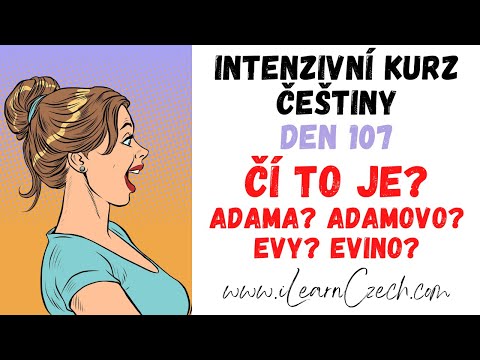 Видео: Курс чешского 107: Чье это? (родительный падеж и притяжательные прилагательные)