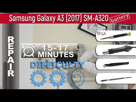 Видео: Как заменить 🔧 Модуль дисплея (Дисплей и Тачскрин) 📱 Samsung Galaxy A3 (2017) SM-A320
