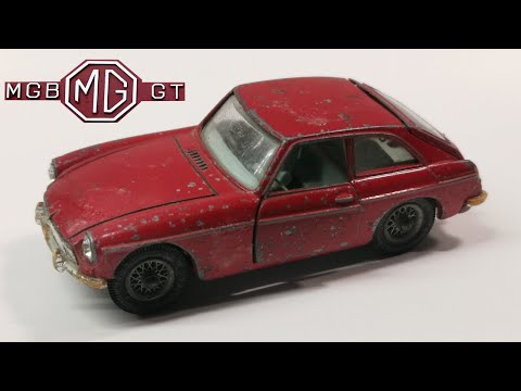 Видео: Корги ремонт MG B GT №327. Год выпуска 1967. Литая модель игрушки.