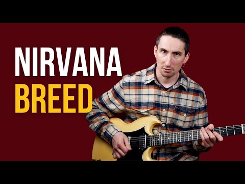 Видео: Как играть Nirvana - Breed на гитаре