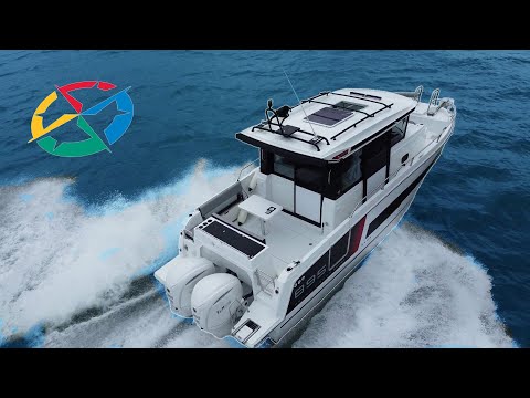 Видео: Jeanneau Merry Fisher 895 Sport — Серия 2 — обзорная экскурсия + морские испытания + съёмка с дрона
