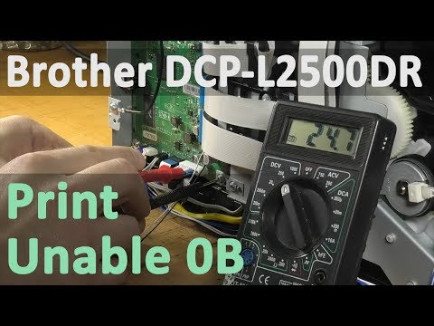 Видео: Brother DCP-L2500DR — Печать невозможна 0B (Print Unable 0B)