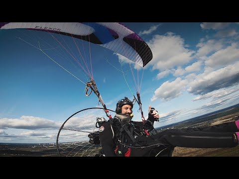 Видео: Моторный параплан для безопасных полётов Flexor от Sky Paragliders