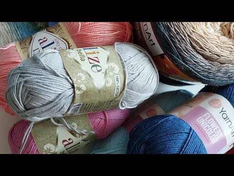 Видео: Мои небольшие запасы пряжи и планы. Часть первая.