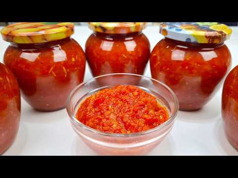 Видео: Самая вкусная ПОМИДОРНАЯ ЗАЖАРКА НА ЗИМУ - Для 100 блюд! Отличная заправка для супов, подливок и т.д
