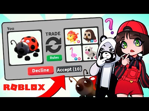 Видео: Что дадут за Красную Леди Баг в Роблокс Адопт Ми? Топ Трейды в Roblox Adopt Me