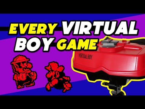 Видео: Библиотека Virtual Boy (1995) | Пробуем все 14 игр