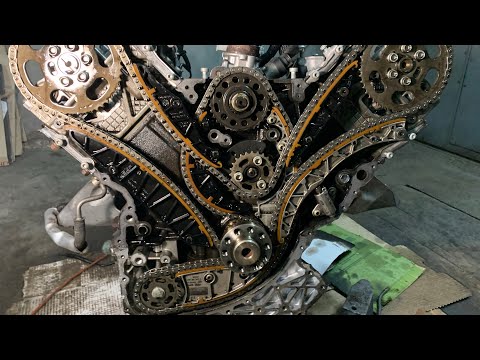 Видео: Замена Цепей ГРМ Volkswagen Touareg 2017 год 3.0 Diesel