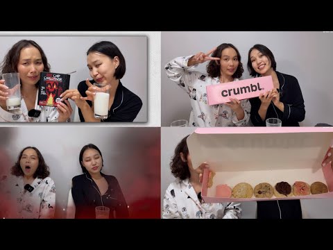 Видео: CRUMBL cookies 🍪 and ONE CHIP challenge туршиж үзлээ🌶️ 🥵 🔥