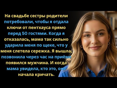 Видео: На свадьбе сестры родители потребовали мой пентхаус. Я отказался — мама ударила меня… Я выбрал месть