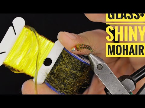 Видео: Мушка из пвх Glass и пряжи Shiny mohair