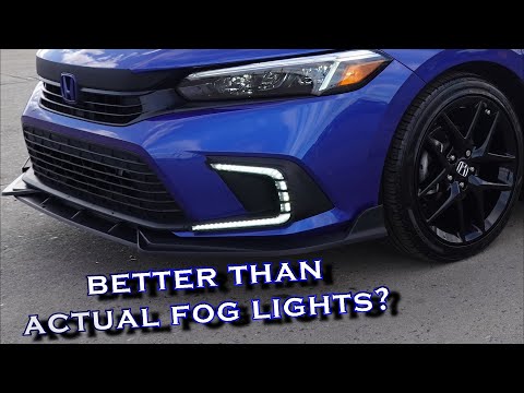 Видео: Устанавливаю дневные ходовые огни на мой Honda Civic Sport 11-го поколения 2022 года! Это противо...