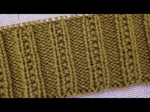 Видео: Простой узор спицами поворотными и круговыми рядами. Схемы узора.