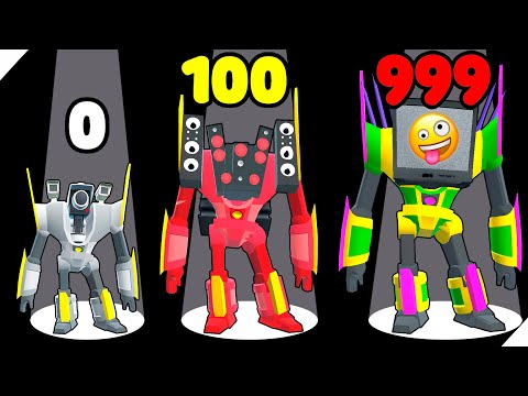 Видео: 🌞ЭВОЛЮЦИЯ РОБОТА В ТИВИМЕНА РАЗРУШИТЕЛЯ! Mechangelion Robot Fighting