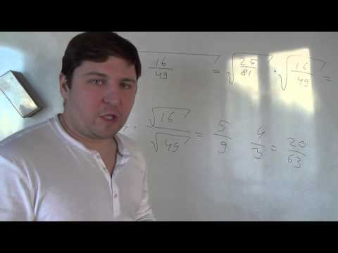 Видео: Алгебра 8 класс. Корень от дроби
