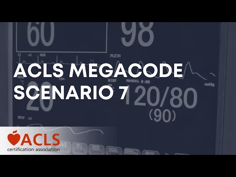 Видео: Сценарий 7 ACLS Megacode | Ассоциация сертификации ACLS