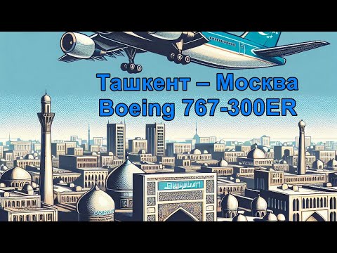 Видео: Boeing 767-300ER Ташкент – Москва (UK-67004)
