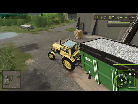 Видео: FS25 Карта "Возвращение": перевозка гравия на производство