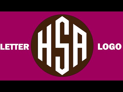 Видео: Креативный дизайн логотипа-монограммы с буквами H+S+A в Adobe Illustrator. Учебное пособие Adobe ...