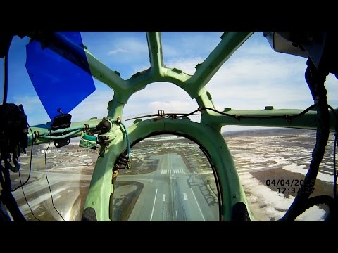 Видео: Екатеринбург. Взлет из штурманской кабины Ту-134