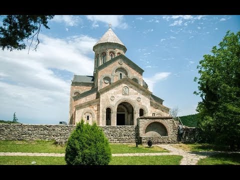 Видео: Монастырь Святой Нины Бодбе, Кахетия კახეთია, Сигнахи სიღნაღი, Алазанская долина, Грузия, საქართველო