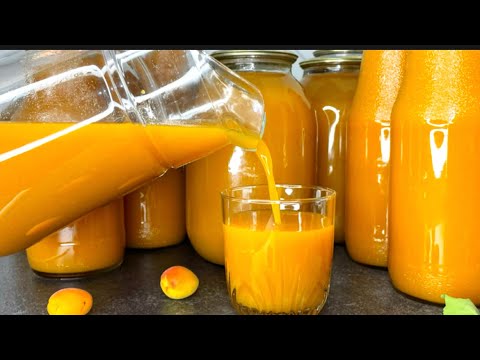 Видео: Абрикосовый сок. Натуральный сок проверенный рецепт!
