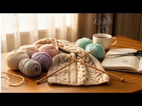 Видео: Как научиться вязать спицами — пошаговый урок для начинающих