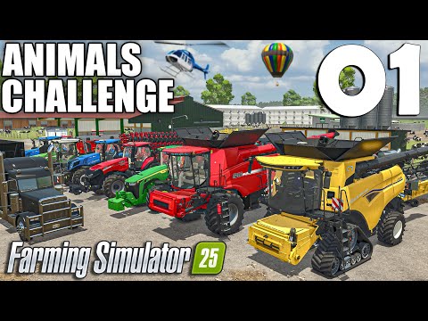 Видео: Это НОВЫЙ ВЫЗОВ | Вызов ЖИВОТНЫХ | Farming Simulator 25