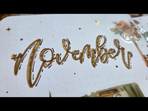 Видео: 🪶Оформление ежедневника на ноябрь🌟Bullet journal November✨️#journaling #journal #bujo #scrapbooking 