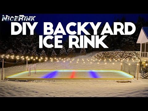 Видео: Мы построили волшебный каток на заднем дворе! 🏒🥅