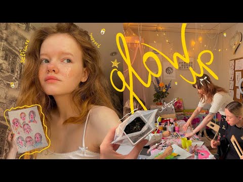 Видео: glow up diaries ♡ размеренные будни, арт-встреча и поиск себя ৎ ˚.⁺