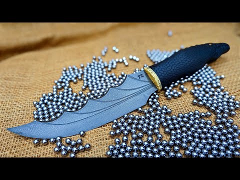 Видео: Изготовление валирийской стали из шарикоподшипников | Создание ножа-дракона