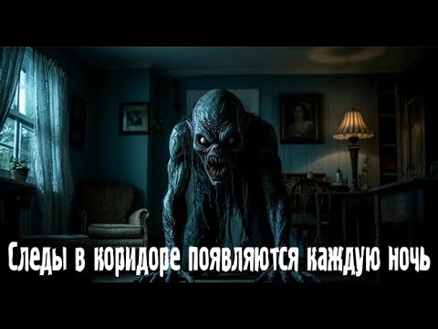 Видео: Следы в коридоре появляются каждую ночь. Страшные. Мистические. Творческие истории. Хоррор