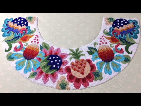 Видео: КОВРОВАЯ ВЫШИВКА (PUNCH NEEDLE) PONTO RUSSO