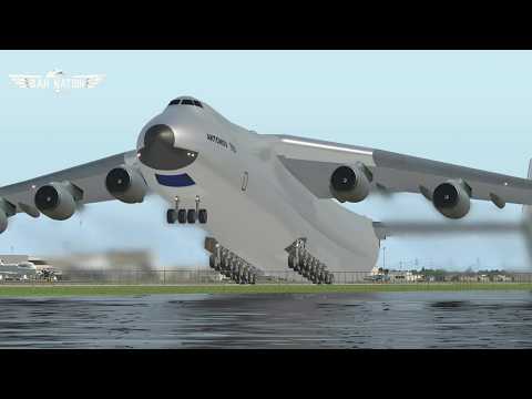Видео: Антонов Ан-990: впечатляющий взлет самого большого в мире грузового самолета в X-Plane 11