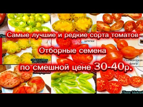 Видео: Только лучшие семена томатов!👍Редкие сорта!😍 Копеечная цена!😉Сезон 2026! Налетай!😁