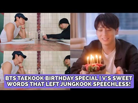 Видео: 😱 V из BTS удивил JUNGKOOK самым милым сообщением на день рождения 💜 Особенный момент Taekook 🎂