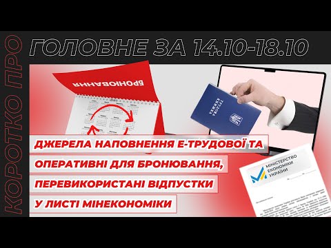 Видео: Коротко про головне за тиждень 14.10-18.10.2024