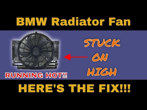 Видео: Вентилятор радиатора BMW работает на высокой скорости? Устранение проблемы с удалением воздуха из...