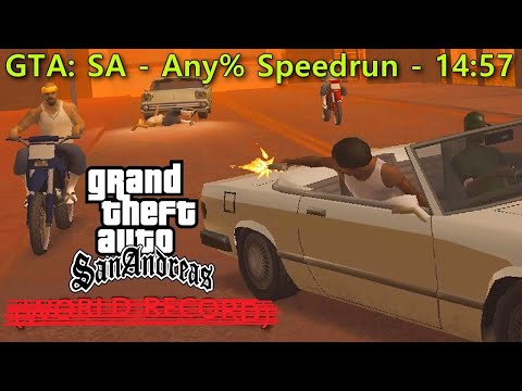 Видео: GTA San Andreas - Любой % скорости прохождения [14:57] Бывший мировой рекорд