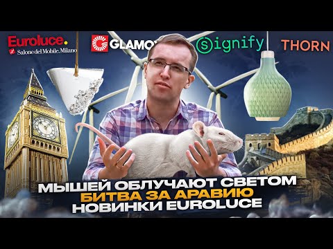 Видео: Новинки выставки Euroluce / Кожу кальмаров натянут на окна / Светильники из вторсырья