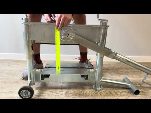 Видео: Нож-гильотина TS-430-ZN (станок для колки (резки) плитки, брусчатки)