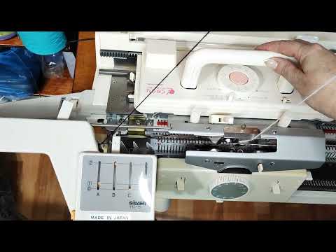 Видео: Часть 1. Двухфонтурный Жаккард на Сильвере без жаккардовой каретки.