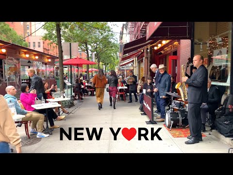Видео: [4K] 🇺🇸 Прогулка по Нью-Йорку: проспект Колумба, Манхэттен / Гранд-базар, Хэллоуин-деко
