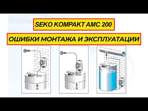 Видео: Дозирующий насос Seko Kompact AMC200 ошибки монтажа и эксплуатации