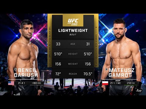 Видео: Бенил Дариуш vs Матеуш Гамрот: Полный бой
